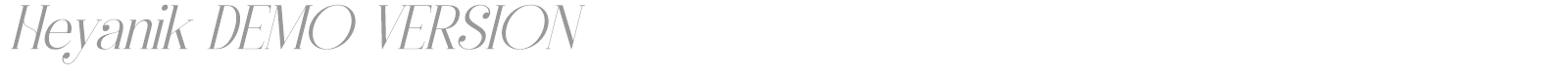 Heyanik font preview
